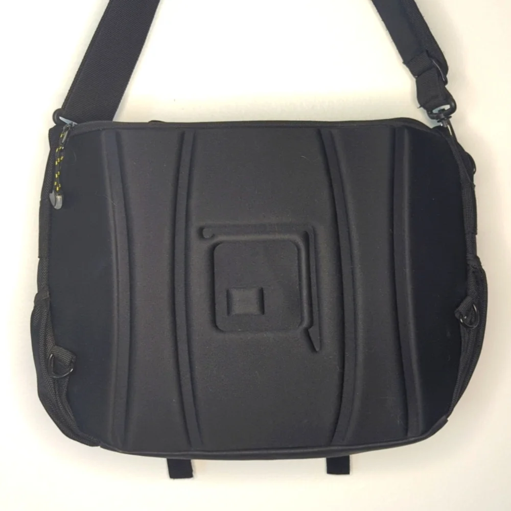 NaNoWriMo Canvas Messenger Laptop Bag Writer Gift Collegiate Black